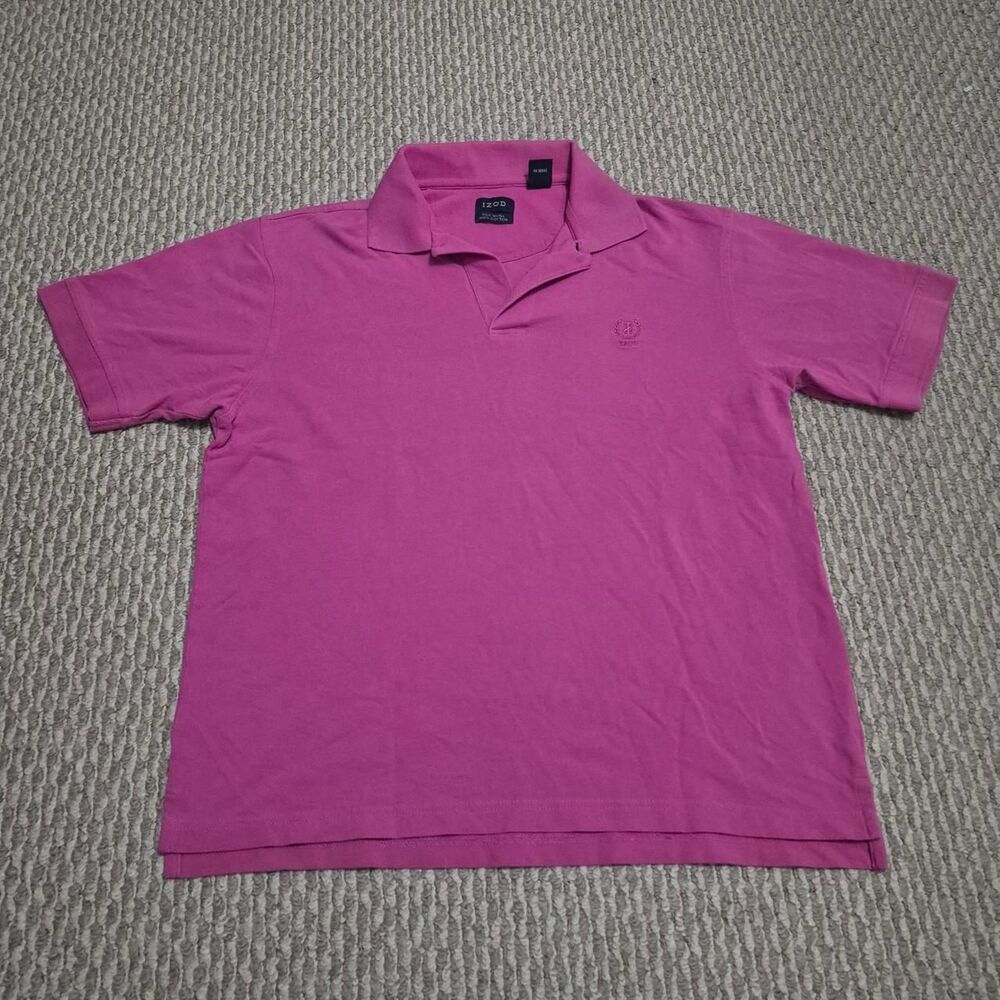 Izod Men's Pink and Purple Polo-shirts